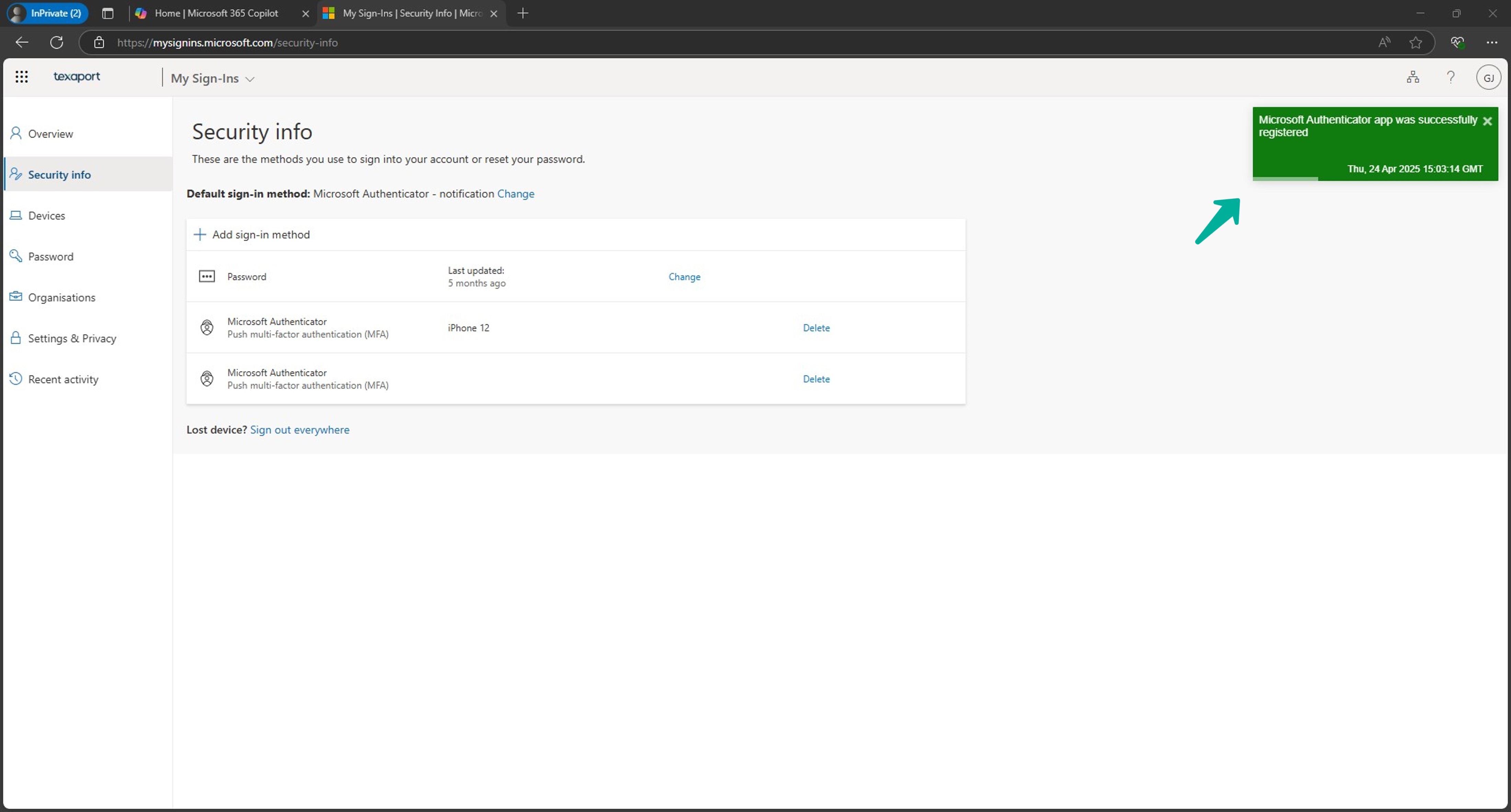 transfer authenticator app to new phone 13